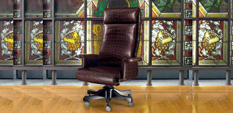 Vip Mascheroni leather armchair כיסאות קלאסיים