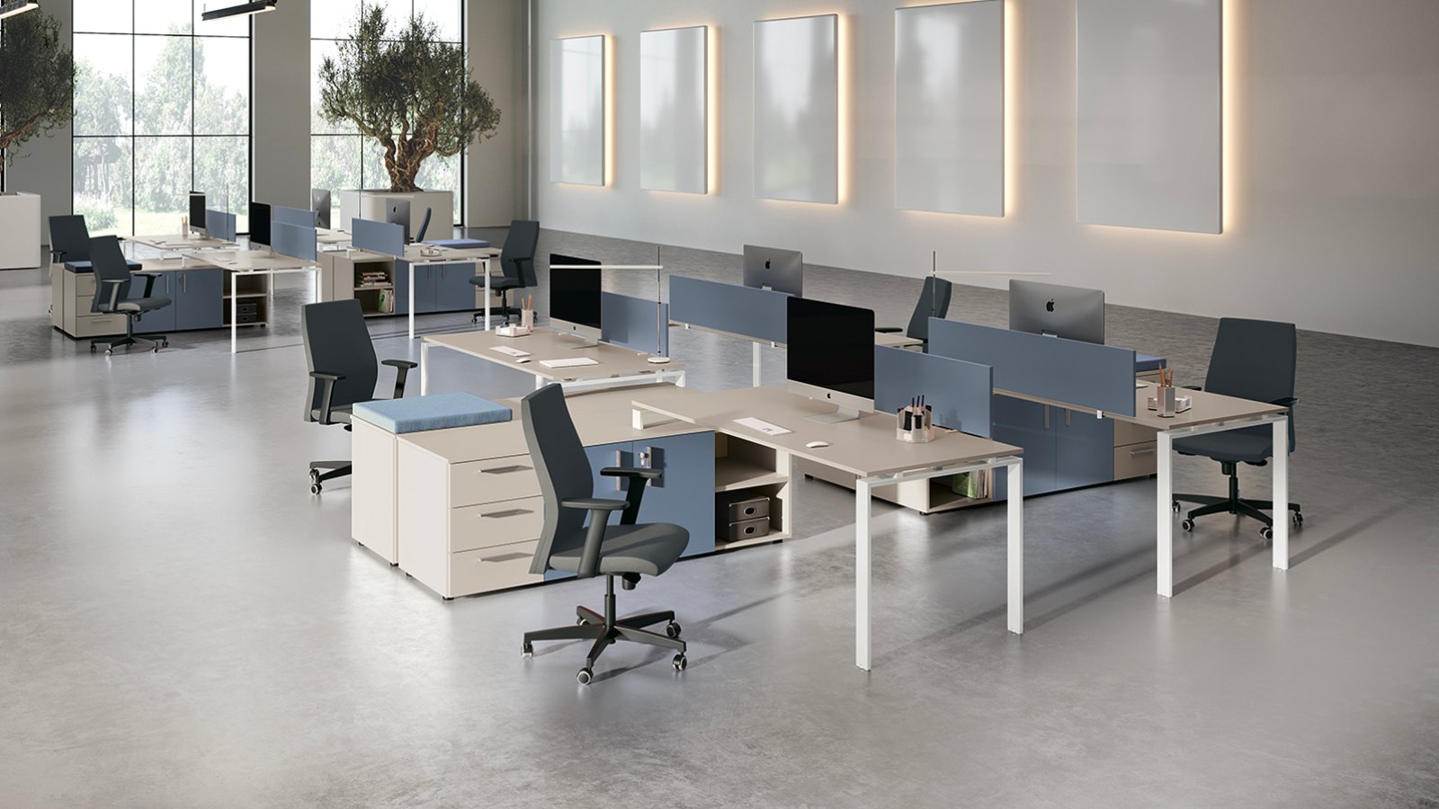 מחיצה בולעת רעש בסדרת Loft