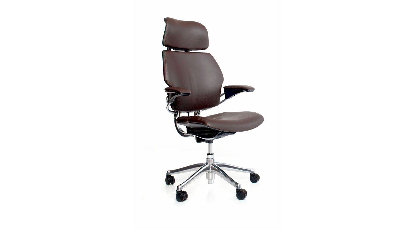 כיסא המנהלים Freedom של Humanscale עם משענת עורף בעור