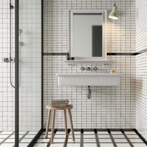 דוגמת Double White מקולקציית Mattonelle Margherita של Mutina
