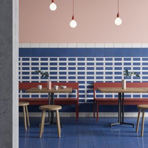 אריח 20.5×20.5 עם דוגמת Double Blue מסדרת Mattonelle Margherita