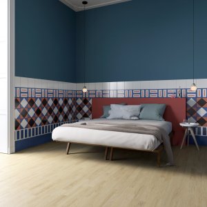 Square Terracotta — ציור יד של נטלי דו פסקייה עבור Mattonelle Margherita