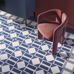 דוגמת Square Blue מקולקציית Mattonelle Margherita של Mutina