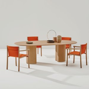 קונכיית עץ מטוקסטרת על Kata Chair
