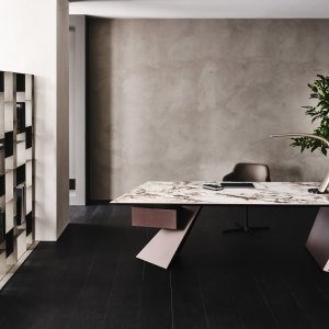 שולחן Nasdaq Keramik עם משטח קרמי של Cattelan Italia