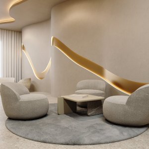 בחדר ישיבות מזוגג: Codutti Ginza מעץ מלא