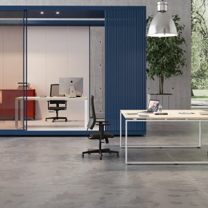 עמדת עבודה Loft בחלל פתוח