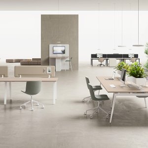 עמוד מפח פלדה מוכבש בחצובת E-Place, תקריב
