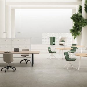 מגירת מתכת תלויה עם מנעול מתחת למשטח E-Place
