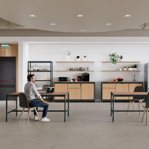 מטבחון Fluido מבית Martex באלומיניום Verde Giada