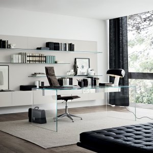 קורת המתכת מתחת למשטח של Air Desk, נירוסטה סאטן