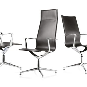 Kuna Chair בעור לבן