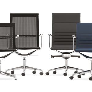 כיסא Una Executive עם כריות בד מעוצבות