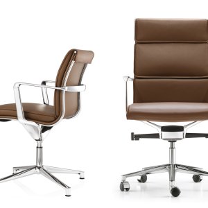 בסיס ארבע זרועות עם רגליות של Una Chair