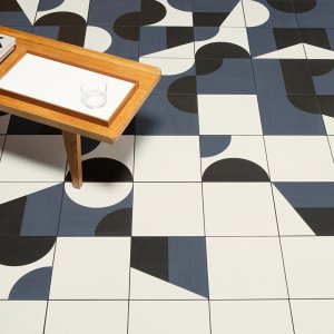 רצפת פורצלן Puzzle של Mutina