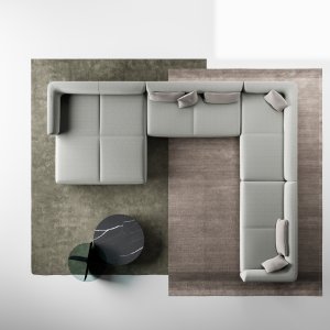 ספות וריהוט לאונג׳ של LaCividina Node+ עם משענות אקוסטיות גבוהות