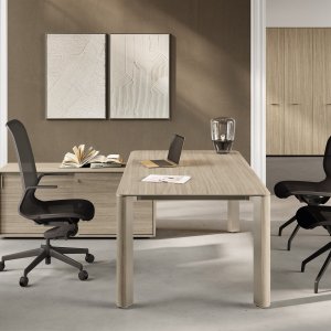 פרופיל T של 6 מ״מ בגוון Inox Grey שקוע בקנט המעוצב של משטח Iulio