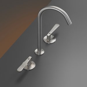 ברז קיר בשתי ידיות Lutezia בגימור Bronze סאטן, Cea Design
