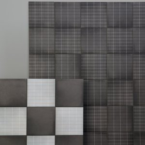 רצפת חדר רחצה ב-Aurore Light Grey עם פוגות 2 מילימטר