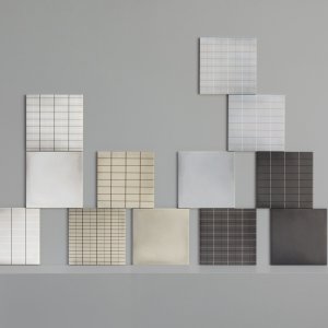 דוגמית אריח Aurore Light Green Grid S בפורמט 20x20