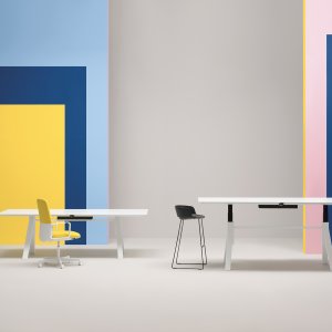 Arki-Table ARKW עם רגליים מאלון מלא מצופה פורניר