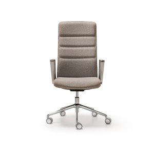 כיסאות מנהלים: That’s it Executive עם משענות קבועות מאלומיניום מאחורי שולחן