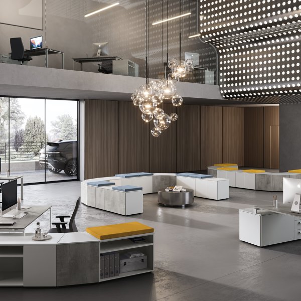 משרד ישראלי צומח מרוהט בעמדות Colombini Office