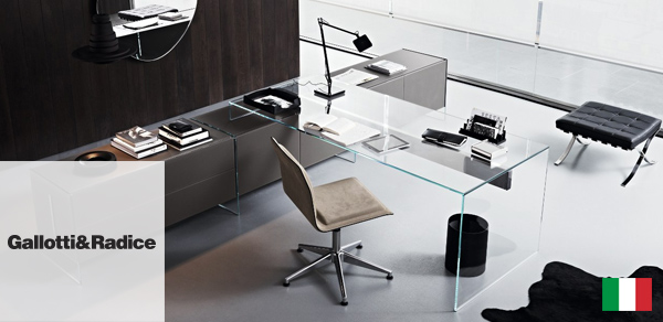 רהיטי הזכוכית האיטלקיים של Gallotti & Radice